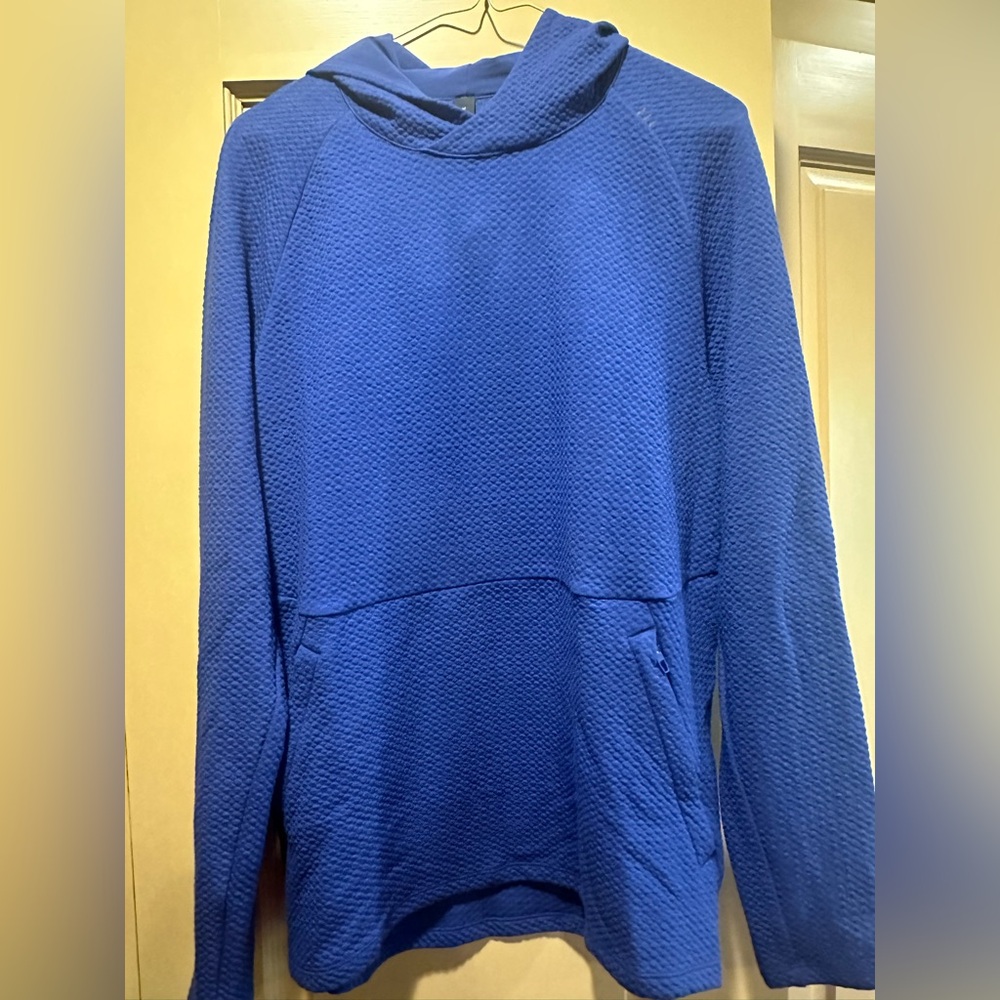 Lululemon Men’s Textured Double-Knit Cotton Hoodie, Size M